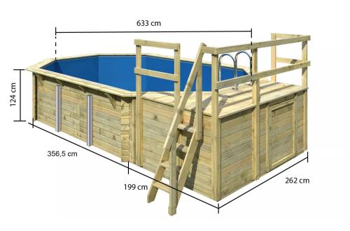 bazén KARIBU model 4C (23713) 4,0 x 6,9 m