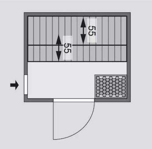 finská sauna KARIBU TROMSO (6191)