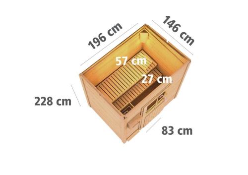 finská sauna KARIBU JORGEN (88785)